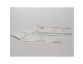 Concavity Microscope Slides, Glass, 3 mm Thick, 3 Concavities; 12/Pk