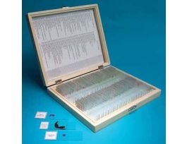 Prepared Microscope Slide Set, Biology, Set of 100 Slides; 1/EA