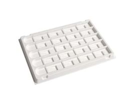 Microscope Slide Tray, Polystyrene, Holds 20 Slides; 6/Pk