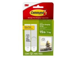 Command™ 20 lb White Picture Hanging Strips 17217-8ES, 8 Pairs