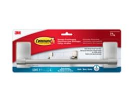 Command™ Towel Bar BATH41-SN-ESF, Satin Nickel