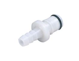 Quick-Disconnect Fitting, Hose Barb Insert, Acetal, Non-Valved, 1/4" ID; 1/Each