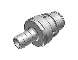 Quick-Disconnect Fitting, Hose Barb Insert, Polypropylene, Non-Valved, 3/8" ID; 1/Each