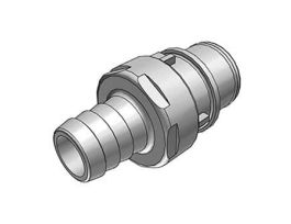 Quick-Disconnect Fitting, Hose Barb Insert, Polypropylene, Non-Valved, 1/2" ID; 1/Each