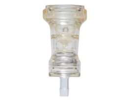 Quick-Disconnect Fitting, Hose Barb Body, Polysulfone with Alloy C-276 Valve, 1/2" ID; 1/Ea
