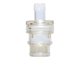 Quick-Disconnect Fitting, Hose Barb Insert, Polysulfone with Stainless Steel Valve, 1/2" ID; 1/Ea
