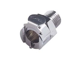 Quick-Disconnect Fitting, Threaded Body, Chrome-Plated Brass, Non-Valved, 1/4" NPT(M); 1/Each