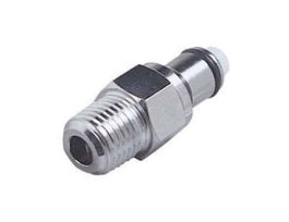 Quick-Disconnect Fitting, Threaded Insert, Chrome-Plated Brass, Non-Valved, 1/4" NPT(M); 1/Each
