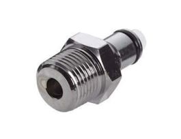 Quick-Disconnect Fitting, Threaded Insert, Chrome-Plated Brass, Valved, 3/8" NPT(M); 1/Each