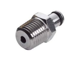 Quick-Disconnect Fitting, Threaded Insert, Chrome-Plated Brass, Non-Valved, 1/4" NPT; 1/Each