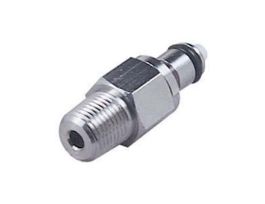 Quick-Disconnect Fitting, Threaded Insert, Chrome-Plated Brass, Valved, 1/8" NPT; 1/Each
