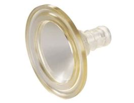Quick-Disconnect Fitting, Sanitary Insert, Polysulfone, Non-Valved, 1-1/2" Sanitary; 1/Ea