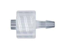 Quick-Disconnect Fitting, Hose Barb Insert, Polysulfone, Non-Valved, 3/8" ID; 25/Pk