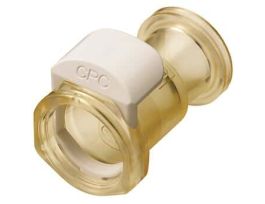 Quick-Disconnect Fitting, Sanitary Body, Polysulfone, Non-Valved, 3/4" Sanitary; 1/Ea