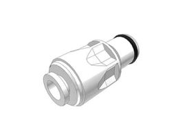 Quick-Disconnect Fitting, JG Insert, Acetal, Non-Valved, 1/4" OD; 1/Each