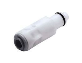 Quick-Disconnect Fitting, JG Insert, Acetal, Valved, 1/4" OD; 1/Each