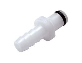 Quick-Disconnect Fitting, Hose Barb Insert, Acetal, Non-Valved, 1/4" ID; 1/Each