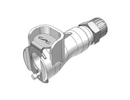 Quick-Disconnect Fittings, PTF Body, Valved, Acetal, 1/4" OD; 1/Each