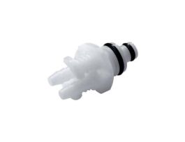 Quick-Disconnect Fittings, Hose Barb Insert, Acetal, Non-Valved, 1/8" ID; 1/Each
