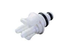 Quick-Disconnect Fittings, Hose Barb Insert, ABS, Non-Valved, 1/8" ID; 1/Each