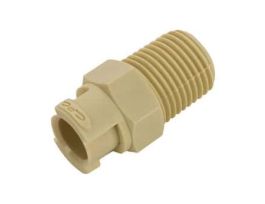 Quick-Disconnect Fitting, Threaded Body, Polypropylene, Non-Valved, 1/8" ID
