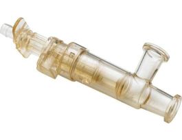 Sanitary Steam-in-Place Connector, Two Cycle, Polysulfone with Polycarbonate Sleeve, 3/8" ID x 3/4" x 3/4" Sanitary; 1/Ea