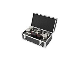 Class F Stainless Steel Test Weight Set with NIST Calibration Certificate; 5 lb to 1/32 oz