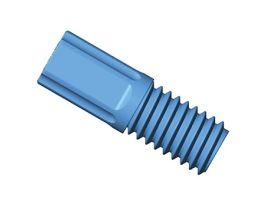 Compact Tubing End Fitting, inverted cone, 1/16"OD, 1/4"-28 UNFM, grn PP; 10/pk