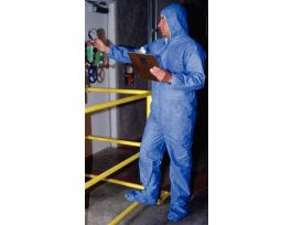 COVERALLWHTE SMS HOOD+BOOT25EA, XL