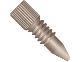 MicroTight Fitting, Micro Headless, Natural PEEK, Tubing Sleeves, 6-32 Coned; 1/EA