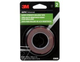 3M™ Super Strength Molding Tape, 03609, 1/2 in x 5 ft, 24 per case