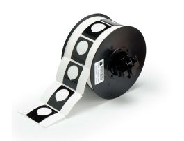 B30 Series Raised Profile Push Button Labels 1.5 in H x 1.2 in W Black 200/RL