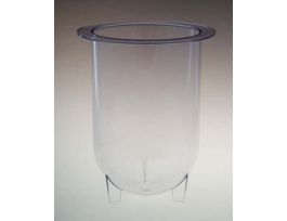 VESSEL 1000ML CL PLASTIC FEET