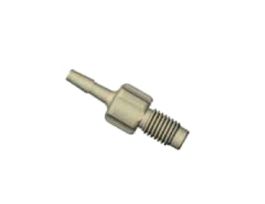 Adapter, 1/4"-28 UNF(M) flat bottom to 2.5 mm ID, PEEK; 5/pk