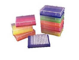 96 WELL PCR TUBE STORAGE RACK BLUE PK5. BX