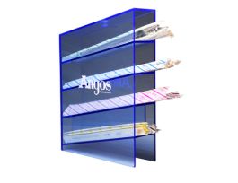 ACRYLIC PIPETTE RACK BLUE
