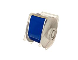 All Weather Permanent Adhesive Vinyl Label Tape for GlobalMark Printer - 2.25" Blue