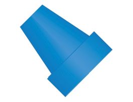 Flangeless Ferrule, Blue ETFE, 1/16" OD Tubing, 1/4-28 Flat-Bottom; 1/EA
