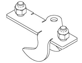 3M™ DBI-SALA® SecuraSpan™ Perpendicular I-Beam HLL Stanchion Intermediate Bracket 7400089, Order Separately, 1 ea