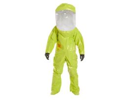 Tychem® 10000 Encapsulated Training Suit, Exp Back, Front Entry, Att. Gloves and Socks, Serged Seams, 1/CS, Lime