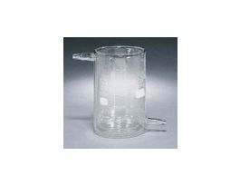 Glass Tempering Beaker, borosilicate, 1/2" hose barbs, 600 mL