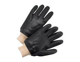 West Chester Rough PVC Coated, Jersey Lined, Knit Wrist Gloves , LG