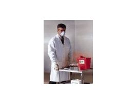 Cuffed Unisex Lab Coat, large, (42.5-46)