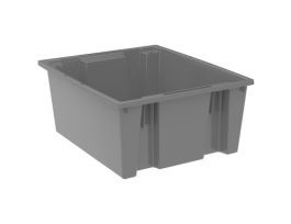 TOTE NEST & STACK 23-1/2X19-1/2X10 GRAY