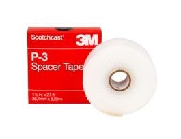 3M™ Scotchcast™ Spacer Tape P-3, 1-1/2 in X 27 ft (38,1 mm x 8,23 m), 50 rolls/case