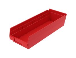 BIN SHELF BIN 17-7/8 X 6-5/8 X 4 RED