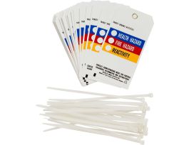 Tag TARGET ORGANS AFFECTED HEALTH HAZARD CONSULT CORRESP Polyester 5.75x3 25PK