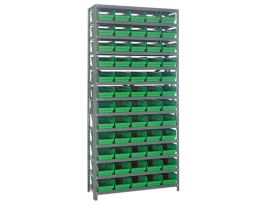 12INX36INX75IN 60 GREEN BINS 4IN BIN