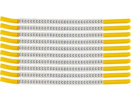 ClipSleeve Wire Markers Size 18 Nylon 10 AWG - 8 AWG, C Pack of 300 Each