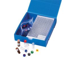 Smart Pack Vial and Septa Kit, 2 mL Glass Vials, 9 mm, Silicone/PTFE Septa, Blue Cap; 1000/pk